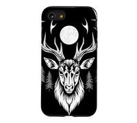 Cerf majestueux - Forêt au Clair de Lune - Art Gothique de la Faune Coque pour iPhone SE (2020) / 7/8