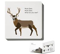 Cerf mulet, cerf mulet, que voyez-vous ? Livre de tableau interactif de chasse et de calibres de fusils, guide éducatif en plein air pour débutants et familles avec assortiment d'équipement et éthique