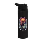Cerf mystique animal forêt magique corne esprit Stainless Steel Insulated Water Bottle