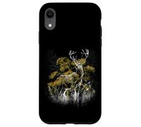 Cerf naturel animaux de la forêt bois habitants de la forêt conte de fées cerf Coque pour iPhone XR