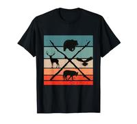 Cerf Ours Aigle Renard Loup Faune Animaux de la forêt Chasse T-Shirt