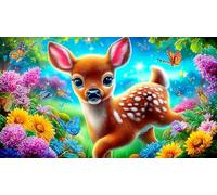 cerf Puzzle 1000 pièces Educa Jouet en Bois Divertissement créatif De l'art Décoration Jeu éducatif Challenge Toy pour Adultes & Enfants des 14 Ans cerf38x52cm/1000pcs