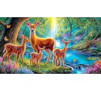 cerf Puzzle 1000 pièces Educa Jouet en Bois Divertissement créatif Décoration Intérieure Jeu éducatif Challenge Toy pour Adultes & Enfants des 14 Ans cerf38x52cm/1000pcs