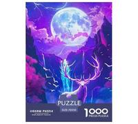 Cerf, Puzzle De 1000 Pièces, Défi Enrichissant pour L’Esprit, Parfait comme Cadeau Personnel, À Partir De 8 Ans, 70x50cm/1000pcs