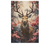 cerf Puzzles en Bois, De Décompression Puzzle, pour Adultes Enfants 1000 Pièces Jouets De Décompression