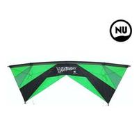 Revolution Kites – Cerf-volant 4 lignes – Experience Reflex – Avec poignée – Vert/Noir
