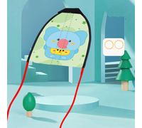 Cerf-volant à lancer pour enfants, éléphant et chat, corde élastique, jouet d'extérieur, 20 g