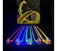 Cerf Volant Bolas de Dragon pour Parade Nocturne, Ruban de Dragon pour La Danse et L'exercice, Carré et Fluide, Ruban de Dragon Lumineux pour Le Sport et Le Fitness ( Color : Yellow , Size : 8 m (26 f