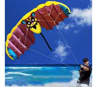 Cerf-Volant De Cascadeur, Design Chauve-Souris, Facile À Voler, Doux, Double Ligne, Cascade, Sport, Parafoil, Pour L'extérieur