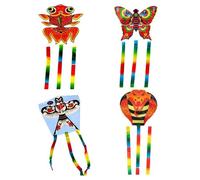 Cerf-Volant De Sport De Plein Air De Haute Qualité, Jouet Animal, Papillon, Serpent, Poisson, Hirondelle, Avec Ligne De Poignée, Cadeau D'anniversaire Pour Enfant