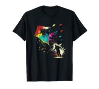 Cerf-volant Delta Cerf-volant Splash Art Cerf-volant Vent T-Shirt