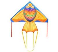 Cerf volant Delta Poisson arc en ciel HQ monofil enfant prêt à voler