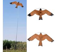 Cerf-volant effaroucheur pour oiseaux, 125 x 60 cm, cerf-volant volant pour jardin, ferme et arrière-cour, répulsif efficace contre les oiseaux, protection du jardin, cerf-volant pour effrayer les