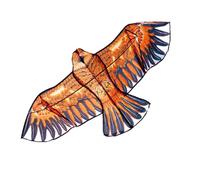 Cerf-Volant En Forme D'Aigle Plat De 1,1 M, Avec Ficelle De 30 Mètres, Oiseaux Volant, Jouets D'Extérieur Et De Jardin En Tissu