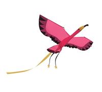 Cerf-Volant Flamant Rose Structure Carbone Léger pour Enfant Dès 3 Ans