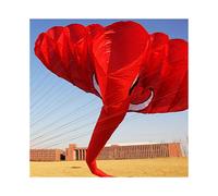 Cerf-volant géant éléphant bleu de 3,78 mètres pour adultes et jeunes - Cerf-volant gonflable en polyester