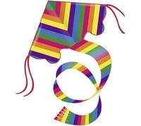 Günther Cerf‑volant Rainbow 1159 – Monofil Polyester Ripstop, queue 1,5 m, 98 x 54 cm