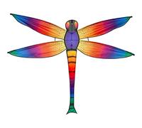 HQ-Invento Cerf-Volant Libellule Jeunesse Unisexe, Arc en Ciel, 140 cm