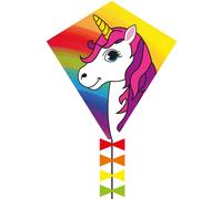 Cerf-volant mono fil HQ-Invento Ecoline - Licorne Multicolore 45 cm