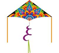 Cerf-Volant Monofil HQ Delta Rainbow Mandala 2 m 106104 Arc-en-Ciel 210 x 98 cm