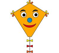 HQ - Eddy Happy Face 50 cm - Cerf-Volant, 102110, Orange