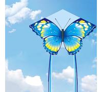 Cerf-Volant Papillon coloré, Facile à Voler Grand cerf-Volant extérieur pour Enfants et Adultes, Jouets de Plage et de Parc avec Nylon Durable, activités Amusantes en Famille
