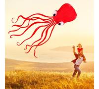 Cerf-Volant Pieuvre 3d 4m, Ligne Unique, Cascadeur/Logiciel Power Sport Volant Doux, Facile À Voler, Jouets Amusants Pour Enfants, Cadeaux