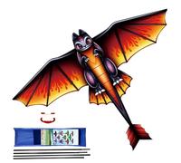 Cerf-Volant pour avec Poignée - Ligne De 100 M Forme Animale Grand Jouet Volant Portable 97,5 * 133 C | Ensemble De Système Ďe Cerf-v́olant Đe Plage en Plein Air 160 G, pour, Adultes,