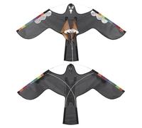 Cerf-volant pour effrayer les oiseaux, cerf-volant avec réfléchissant - Écarteur d'oiseaux, effaroucheur d'oiseaux, cerf-volant, extensible, protection de ferme pour ferme et jardin