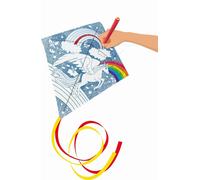Cerf-volant pour enfants Gunther Paint your Unicorn GU1244 Blanc 69 x 69 cm