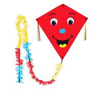 Cerf-volant pour enfants Wolkensturmer Eddy Smile Red 1173 Rouge 75 x 75 cm