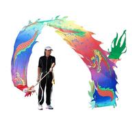 Cerf Volant Ruban Poi Dragon Lancé Couleur Satin, Streamer de Fitness en Plein Air pour Les Jeunes/ Adulte/ Les Personnes Âgées, Susciter L'intérêt et Développer de Nouveaux Amis ( Color : Color , Siz