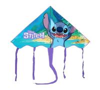 Cerf-volant Stitch pour enfants - 100 x 56 cm, facile à voler, léger et résistant, design amusant avec personnage de dessin animé, jouet d'été pour la mer, le parc et le jardin