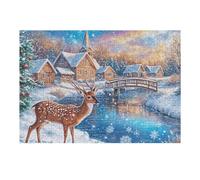 Cerf Vue sur Le lac Puzzle 300 Pièces pour Adultes Design Moderne Educa 3D Divertissement Créatif Cadeau Original Décoration Murale 300 PCS