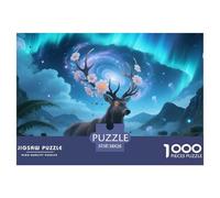 Cerf1000 Pièces Amateurs De Puzzlesfaune Sauvage pour Adultes De Jeu pour Adultes Parfaitpourla Détente Paysagedes QuatreSaisons 38x26cm/1000pcs