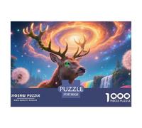 Cerf1000 Pièces Amateurs De Puzzlesfaune Sauvage pour Adultes De Jeu pour Adultes Premium avec Défis Del'art DeLaDécoRation 38x26cm/1000pcs