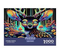 Cerf1000 Pièces Amusants Puzzlefaune Sauvage pour Adultes De Jeu pour Adultes Parfaitpourla Détente Créativité Et CommeCadeau70x50cm/1000pcs
