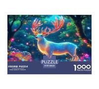 Cerf1000 Pièces Puzzle À Thèmefaune Sauvage pour Adultes De Jeu pour Adultes Parfaitpourla Détente Paysagedes QuatreSaisons 38x26cm/1000pcs