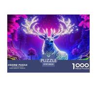 Cerf1000 Pièces Puzzle À Thèmefaune Sauvage pour Adultes Jeu D'Intelligence Difficile EtStimulant Paysagedes QuatreSaisons 38x26cm/1000pcs