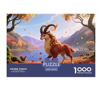 Cerf1000 Pièces Puzzle Coloréfaune Sauvage pour Adultes Moderne Jeu Difficile EtStimulant Créativité Et CommeCadeau70x50cm/1000pcs