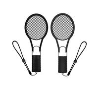 CERFFOOL 1 Paire de Raquette de Tennis pour Nintendo Switch 2 Raquette de Tennis légère Ergonomique Durable Facile à Utiliser pour Manettes Joy-Con Accessoires pour Consoles de Jeux (Noir)