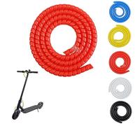 CERFFOOL 1M Protection de Câble en Spirale pour Xiaomi M365/Pro/1S pour Ninebot G30 Trottinette Brake Spiral Tube Cable Protector Cover pour Accessoire de Scooter électrique
