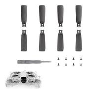 CERFFOOL 8 Pièces Hélices de Remplacement pour DJI Flip Hélice de Rechange Légère Blocage Rapide avec Vis et Tournevis pour Accessoires de Drone (Noir)