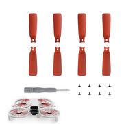 CERFFOOL 8 Pièces Hélices de Remplacement pour DJI Flip Hélice de Rechange Légère Blocage Rapide avec Vis et Tournevis pour Accessoires de Drone (Rouge)