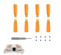 CERFFOOL 8 Pièces Hélices de Remplacement pour DJI Flip Hélice de Rechange Légère Blocage Rapide avec Vis et Tournevis pour Accessoires de Drone (Orange)