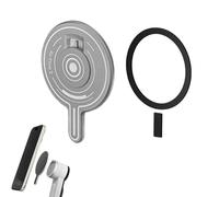 CERFFOOL Adaptateur de Support Magnétique Téléphone Portable pour Insta360 2 Flow Pro Plaque Magnétique Puissante avec Anneau en Métal Stabilisateur de Cardan pour Magsafe pour iPhone/Android Séries