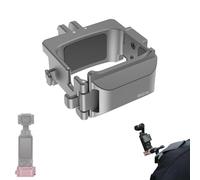 CERFFOOL Adaptateur d'Extension pour DJI Osmo Pocket 3 Adaptateur de Frame Rapide en Alliage d'Aluminium avec Filetage 1/4 et Interface Pliable à Deux Broches Cold Shoe Support Poignée (Gris)