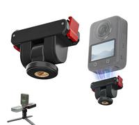 CERFFOOL Adaptateur Magnétique pour DJI Osmo 360/Action 5 Pro 4 3 2 Support Base avec Fileté 1/4 Réglable à 180° Support Magnétique à Dégagement Rapide Accessoires pour Caméra d'action