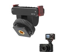 CERFFOOL Adaptateur Magnétique pour DJI Osmo 360/Action 6 5 Pro 4 3 2 Support Adaptateur avec Fileté 1/4 Base à Sabot Froid Réglable à 180° Support Magnétique à Dégagement Rapide pour Caméra d'action