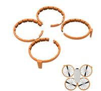 CERFFOOL Anneaux de Protection Pare-Chocs pour DJI Flip Protecteur Garde d'Hélice Anti-Collision Anti-Chocs pour Protection de l'Hélice Accessoire (Orange)